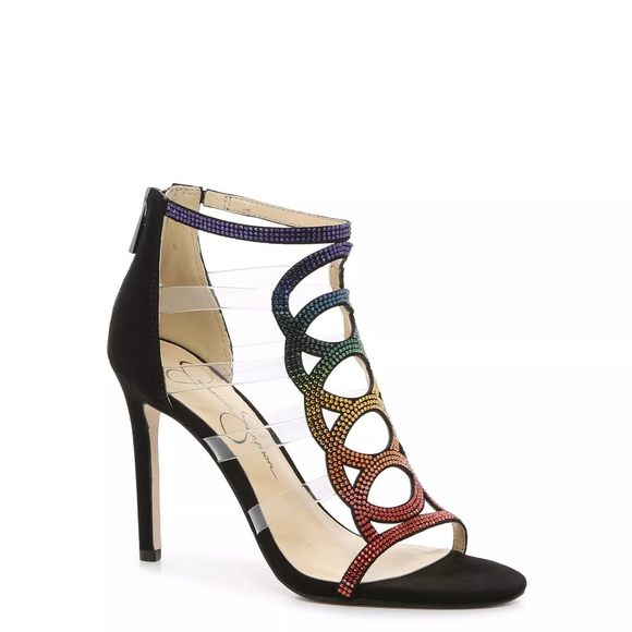 Jessica Simpson Women's Jyanni Sandals, Multicolor Rhinestone, 6.5 M US - Picture 1 of 1